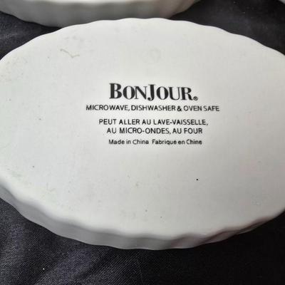 Bonjour Casserole dish and a partial set of Churchill dinnerware
