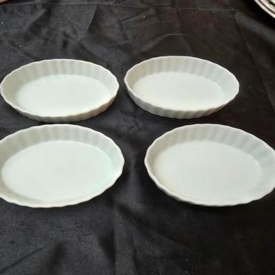 Bonjour Casserole dish and a partial set of Churchill dinnerware