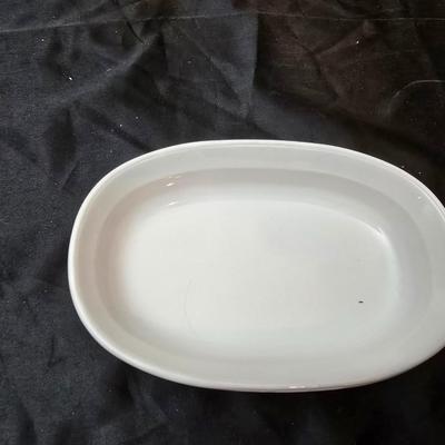 Bonjour Casserole dish and a partial set of Churchill dinnerware