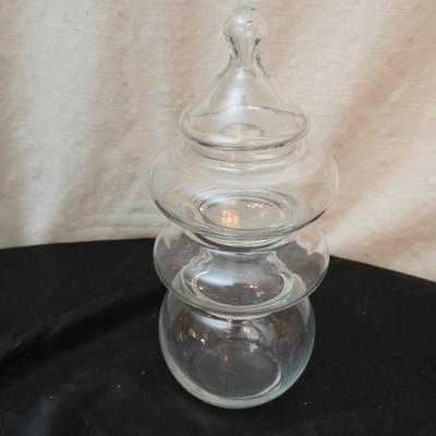 Decorative Clear Glass wear - Avon vase - glass blown swan - heavy pitcher and more