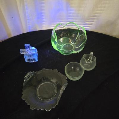 An Assortment of Uranium and non-uranium glass