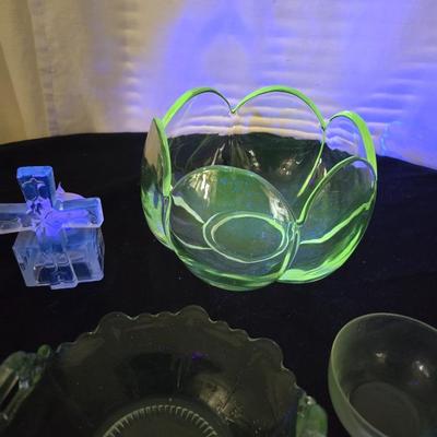 An Assortment of Uranium and non-uranium glass