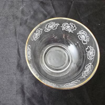 Vintage pressed and etched glassware - covered candy dish - Avon vase - etched bowl and more