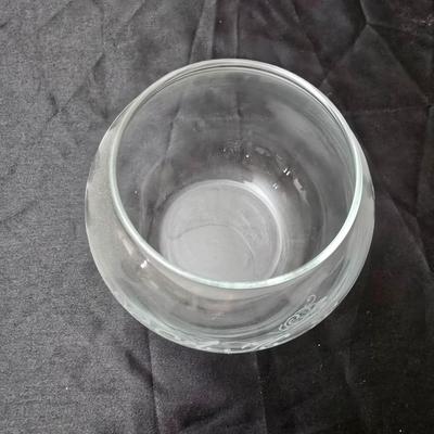Vintage pressed and etched glassware - covered candy dish - Avon vase - etched bowl and more