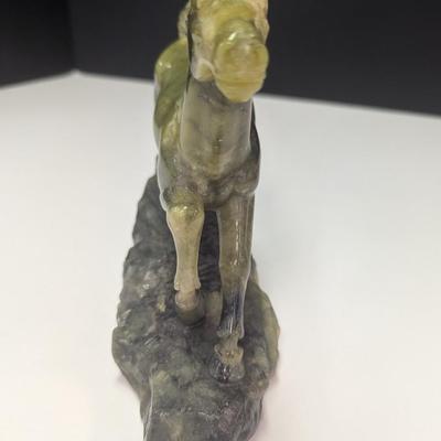Vintage Hand Carved Steatite Stone Horse Figure