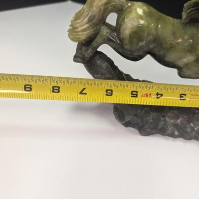 Vintage Hand Carved Steatite Stone Horse Figure