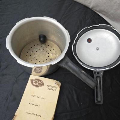 Two Mirro-Matic Pressure cookers