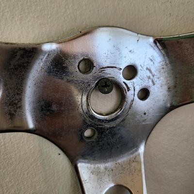 Vintage 3 Spoke Steering Wheel 12" Diameter Rat Rod Race Car Man Cave