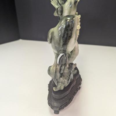 Vintage Soapstone Carved Birds on a Branch Statuette (See Note Below)
