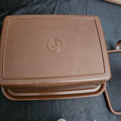 Colorful Tupperware brand food storage containers - complete Mini Pak n carry lunchbox!