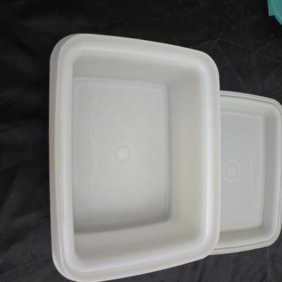 Colorful Tupperware brand food storage containers - complete Mini Pak n carry lunchbox!