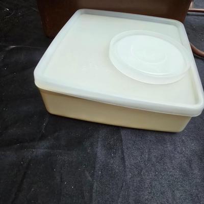 Colorful Tupperware brand food storage containers - complete Mini Pak n carry lunchbox!