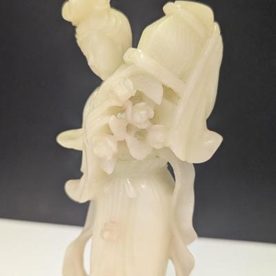Vintage Chinese Soapstone Figure Kwan Yin Guan Yin Woman Female Figure