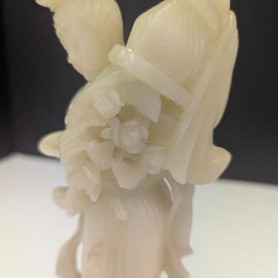 Vintage Chinese Soapstone Figure Kwan Yin Guan Yin Woman Female Figure