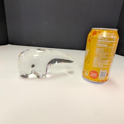 Baccarat Crystal Glass Bear Paperweight