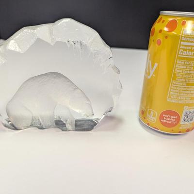 Mats Jonasson Signature Collection Signed Crystal Polar Bear
