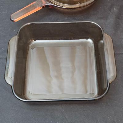 Corning Vision ware Glass saucepans with bakeware