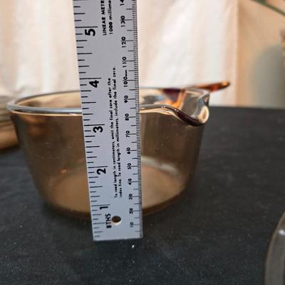 Corning Vision ware Glass saucepans with bakeware