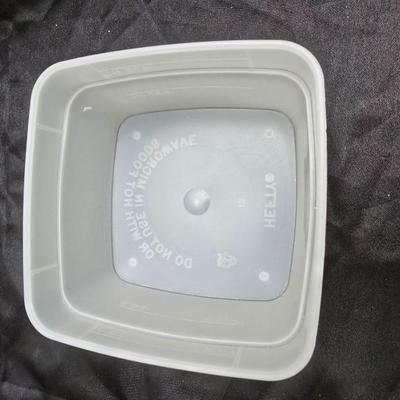 Variety of plastic Food storage containers with lids