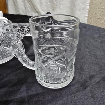 Collectible character mugs - Tom & Jerry - Mickey Mouse - frosted Mcdonalds cups