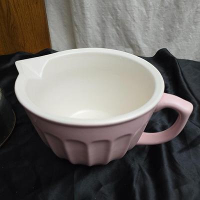 Chrome revere tea pot - corning ware casserole dishes - batter pitcher and more