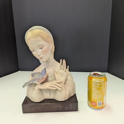 Cybis 1960's Madonna With Bird Porcelain Bust