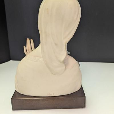 Cybis 1960's Madonna With Bird Porcelain Bust