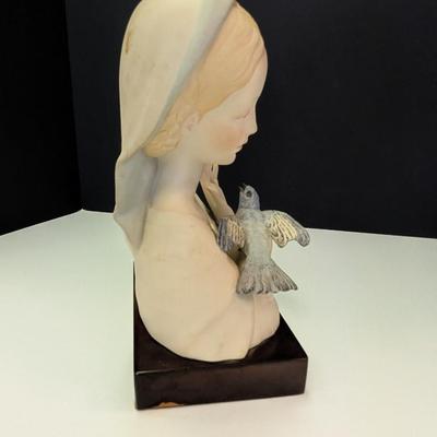 Cybis 1960's Madonna With Bird Porcelain Bust