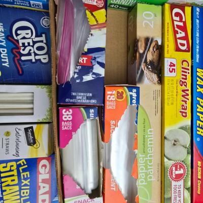 Plastic bags and Wraps with Straws