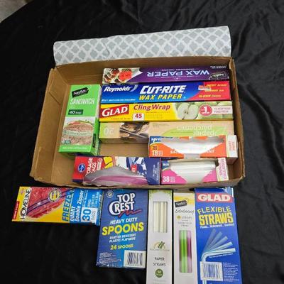 Plastic bags and Wraps with Straws