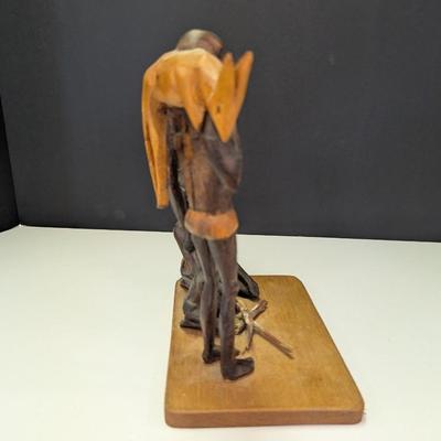Hand Carved Made In Australia Tribal Family