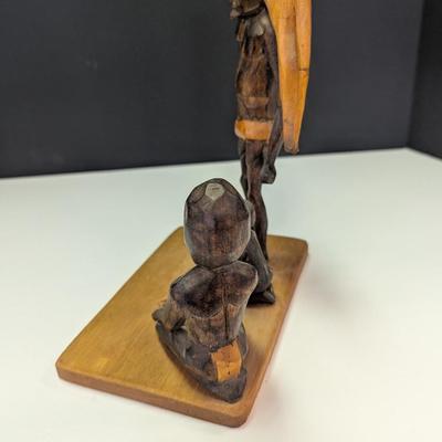 Hand Carved Made In Australia Tribal Family