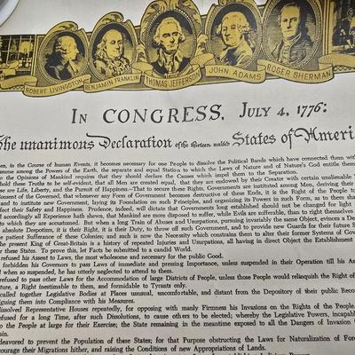 Vintage newspaper articles about Kennedy shooting - Declaration of United States - Neat cast nutcracker - and more
