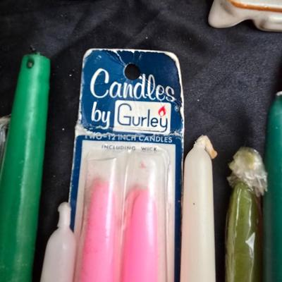 A Varity of Candles - all different shapes and sizes and some smells too!