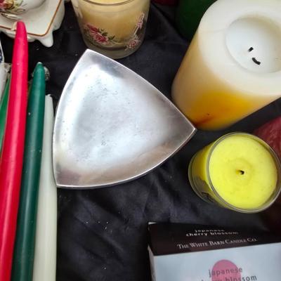 A Varity of Candles - all different shapes and sizes and some smells too!