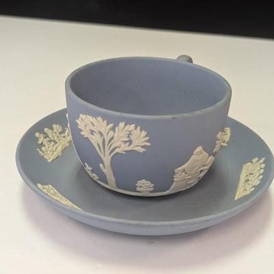 Vintage Wedgwood Jasperware Blue Teacup