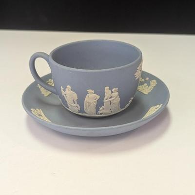 Vintage Wedgwood Jasperware Blue Teacup