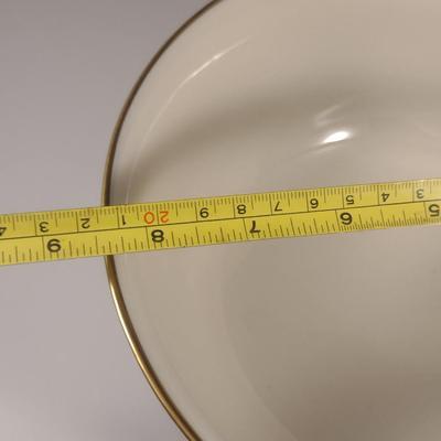 Lenox USA McKinley Pattern Salad Bowl- Approx 8 1/2" in Diameter