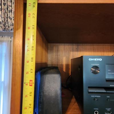 Vintage Mid Century MCM Teak Denmark Hundevad Audio Media Center w Tambour Wall Unit