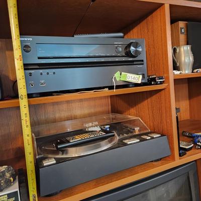 Vintage Mid Century MCM Teak Denmark Hundevad Audio Media Center w Tambour Wall Unit