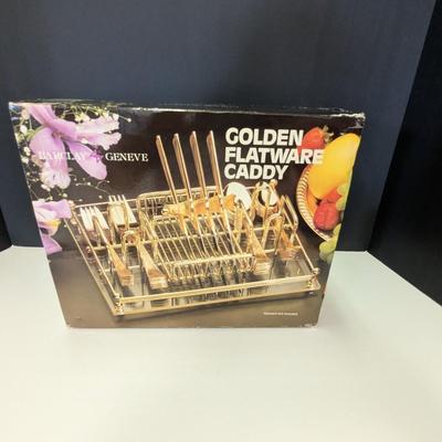 Barclay Geneve Golden Flatware Caddy