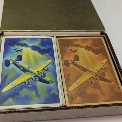 Vintage WWII Airplane Playing Cards