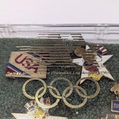 Olympic 1984 Coffee Cup & Lapel Pins
