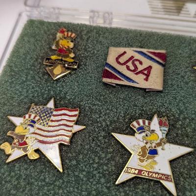 Olympic 1984 Coffee Cup & Lapel Pins