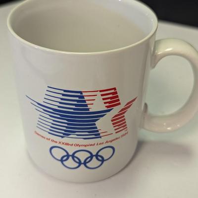 Olympic 1984 Coffee Cup & Lapel Pins