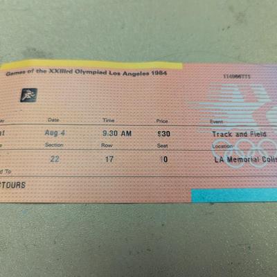 1984 Summer Olympic Track & Field LA Memorial Coliseum For Saturday August 5th