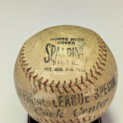 Vintage Spalding Official League Special Horse Hide Cover Cork Center