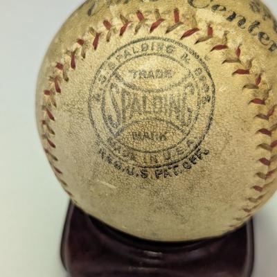 Vintage Spalding Official League Special Horse Hide Cover Cork Center