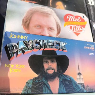 A VARIETY OF COUNTRY WESTERN MUSIC ON VINYL RECORD ALBUMS