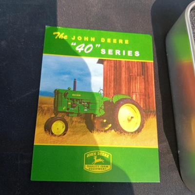 JOHN DEERE POCKET WATCH IN TIN CONTAINER